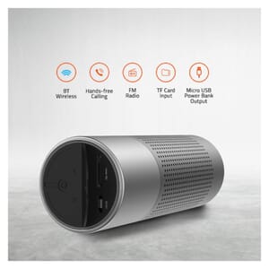 Artis Bt18 Wireless Portable Bluetooth Speaker With 2200 Mah Powerbank Led Torch Light