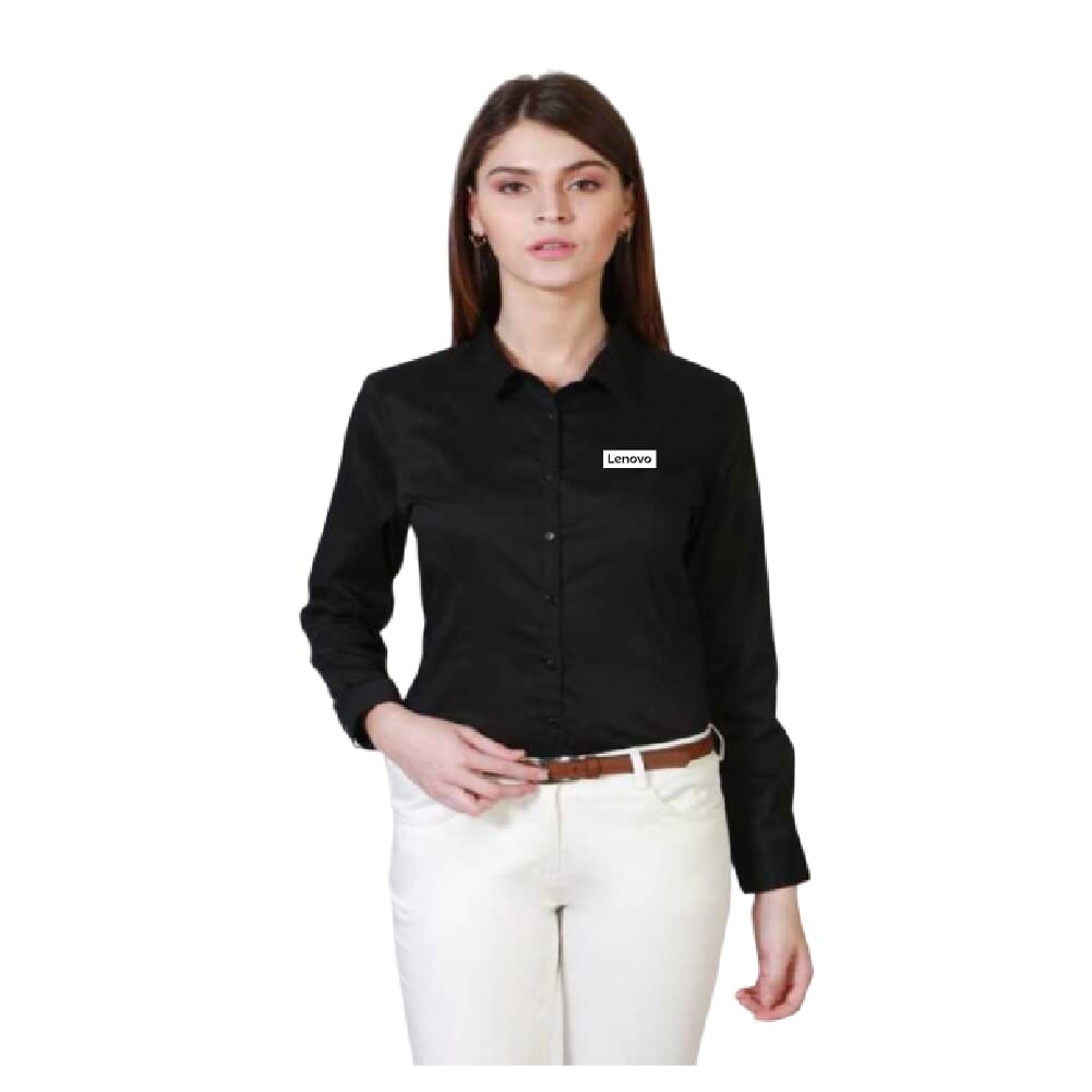 black formal shirt womens