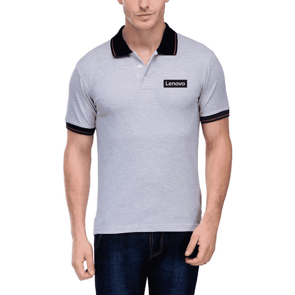 light grey polo t shirt