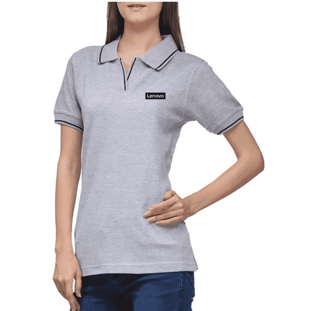 grey polo shirt womens