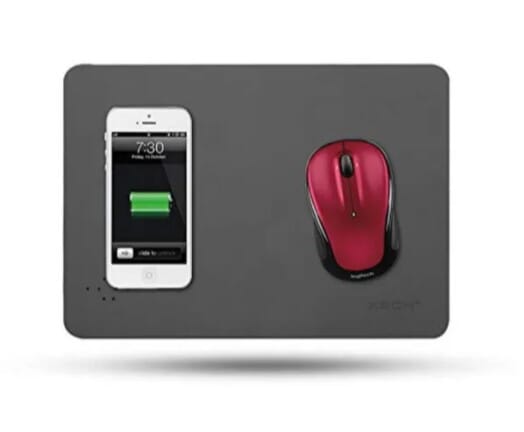 Mouse Pad With Wireless Charger - Desk Accessories for Corporate Gifting by OffiNeeds.com