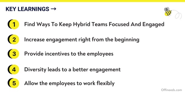 key takeaways to improve employee engagement