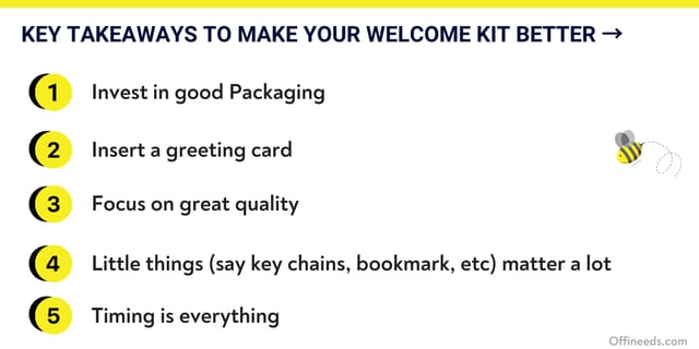 tips to make better welcome kit