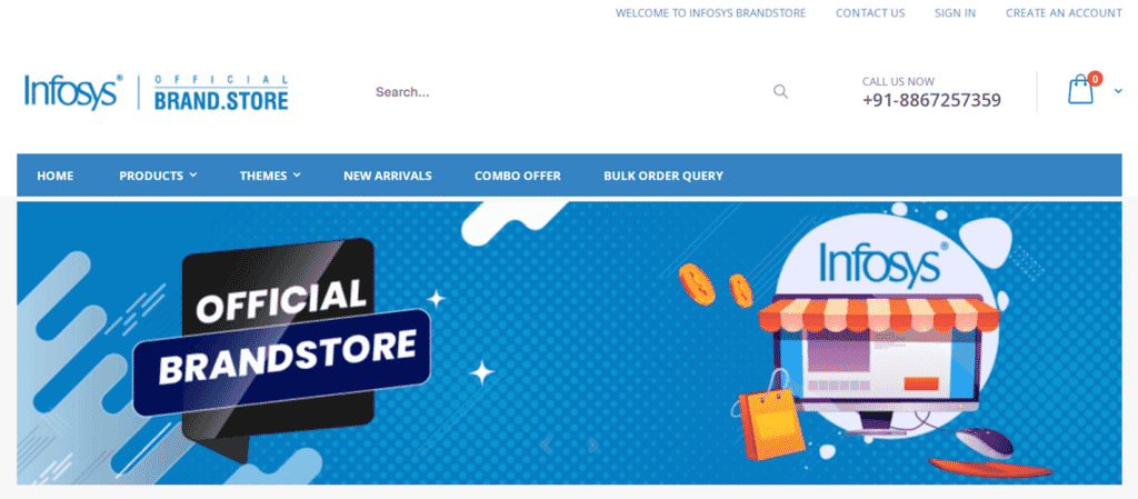 infosys custom brand merchandise store
