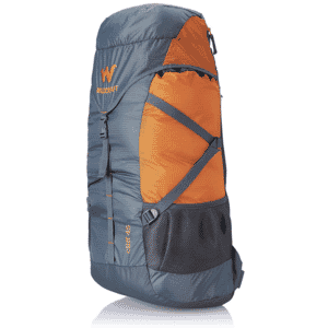 Wildcraft 45 ltrs grey and orange rucksack on sale