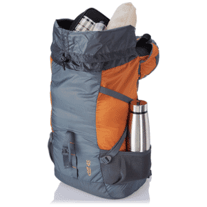 Wildcraft 45 ltrs grey and orange rucksack on sale